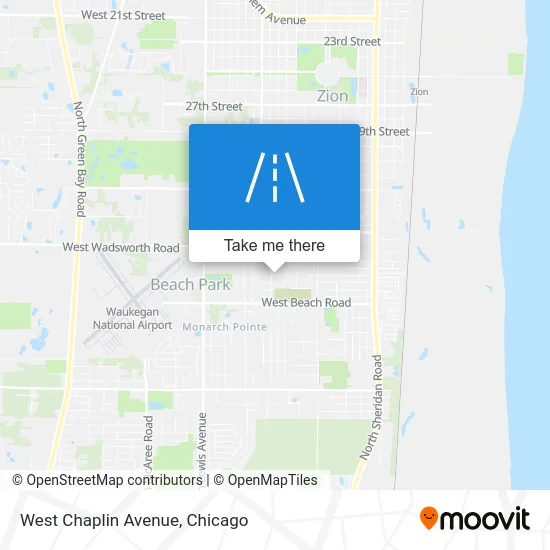 West Chaplin Avenue map