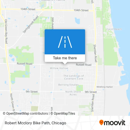 Robert Mcclory Bike Path map