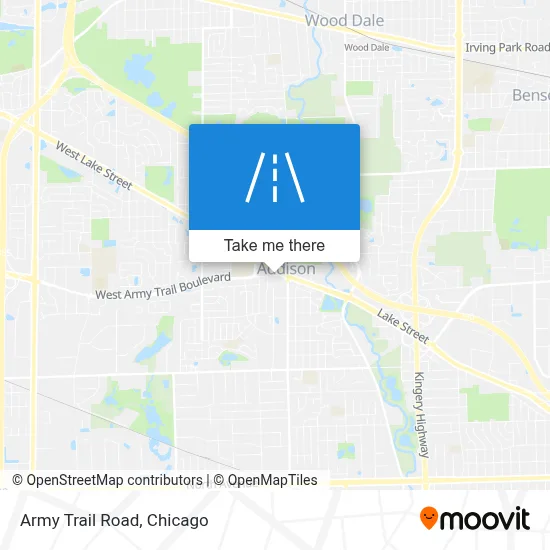 Army Trail Road map