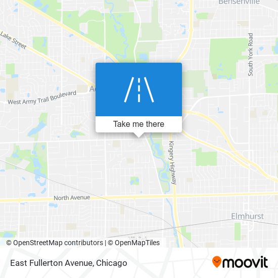 Mapa de East Fullerton Avenue
