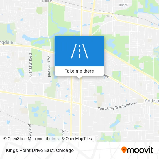 Kings Point Drive East map