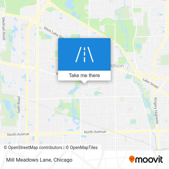Mill Meadows Lane map