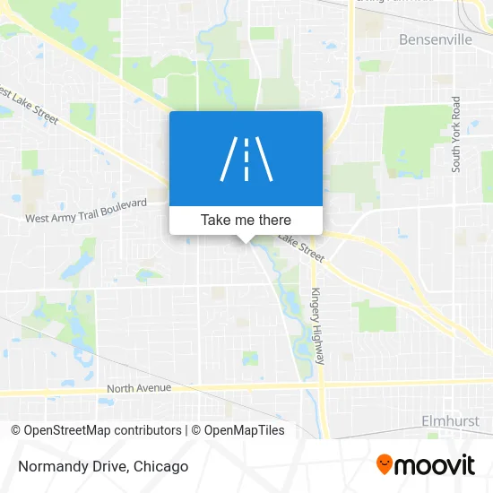 Normandy Drive map