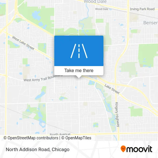 North Addison Road map