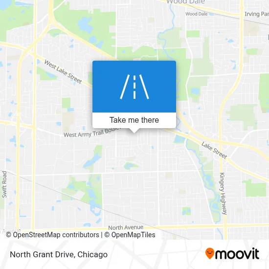 North Grant Drive map