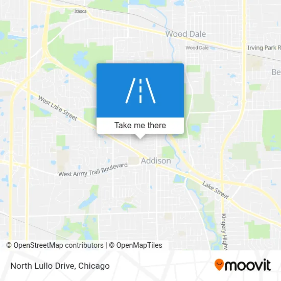 North Lullo Drive map