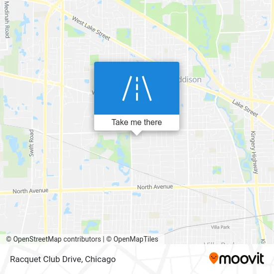 Racquet Club Drive map