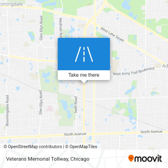 Veterans Memorial Tollway map