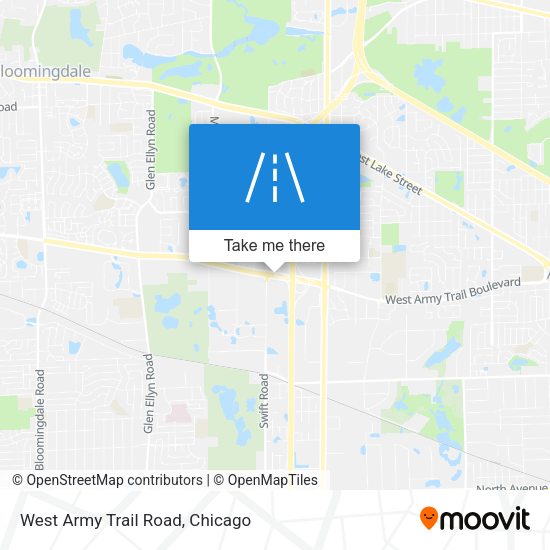 West Army Trail Road map