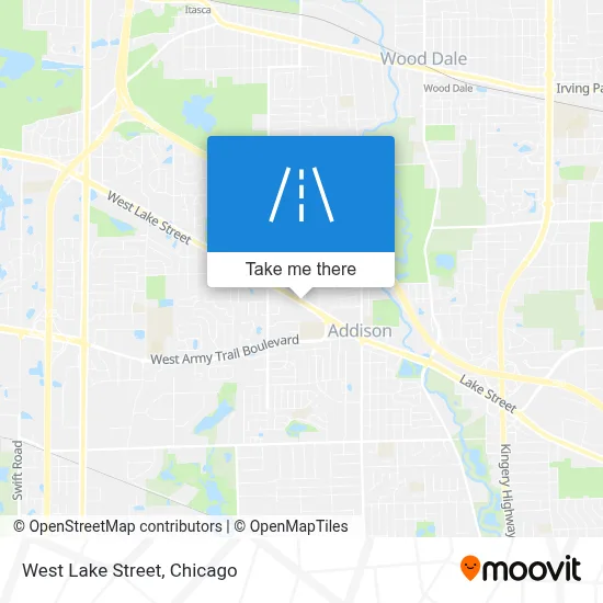 West Lake Street map