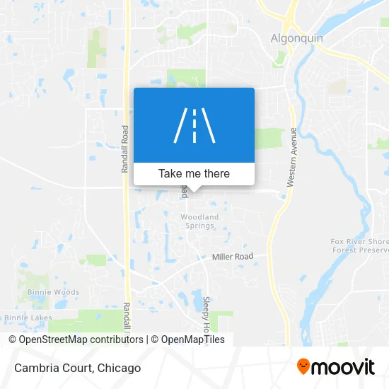 Cambria Court map