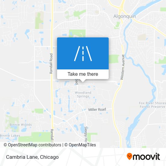 Mapa de Cambria Lane