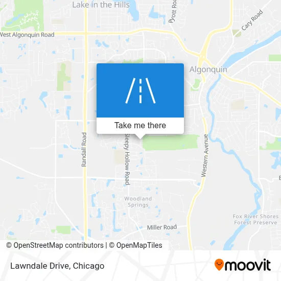 Lawndale Drive map