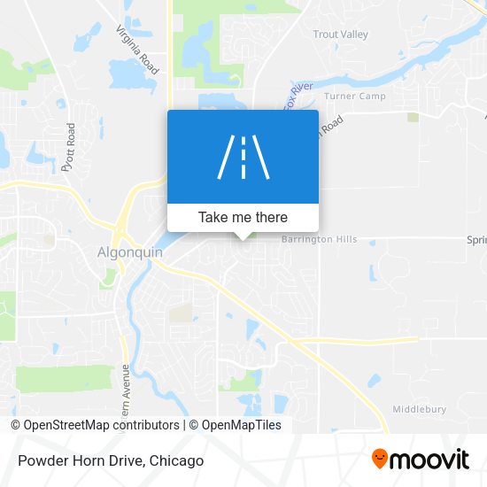 Mapa de Powder Horn Drive