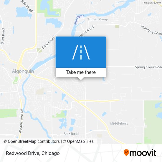 Mapa de Redwood Drive