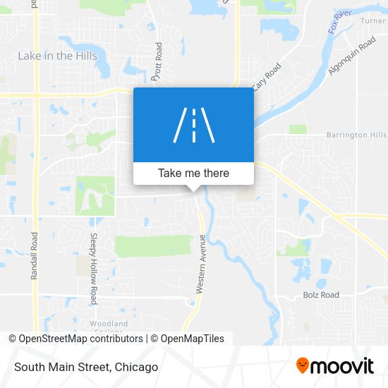 South Main Street map