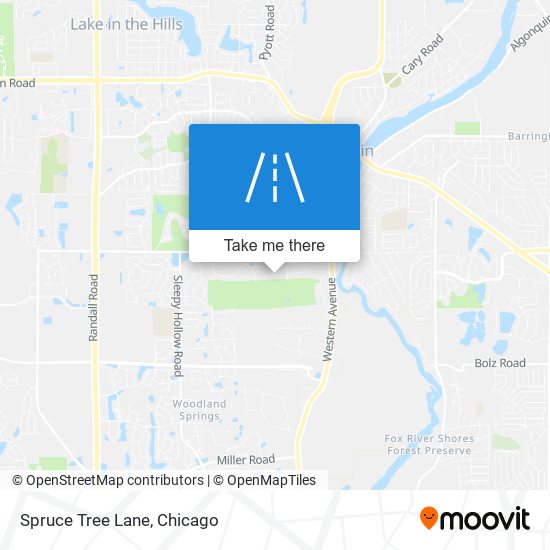 Spruce Tree Lane map