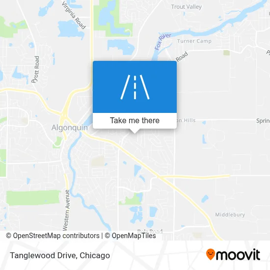 Tanglewood Drive map