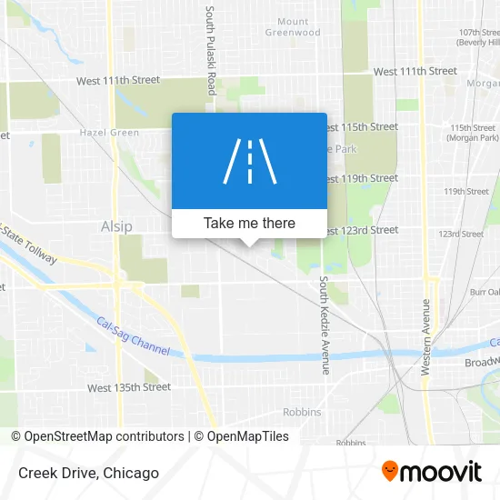 Mapa de Creek Drive