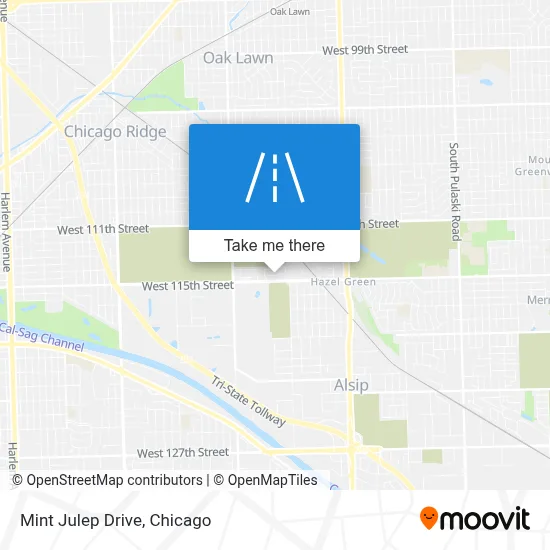Mint Julep Drive map
