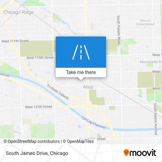Mapa de South James Drive