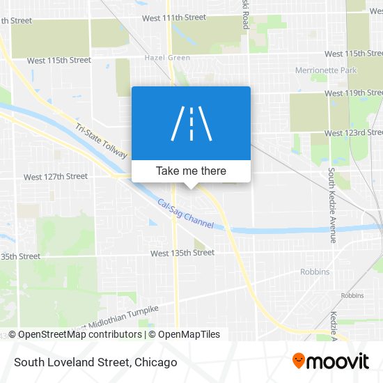 South Loveland Street map