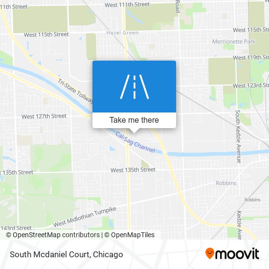 South Mcdaniel Court map