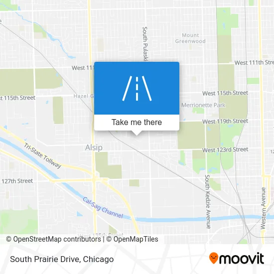 South Prairie Drive map