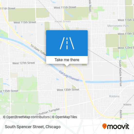 South Spencer Street map