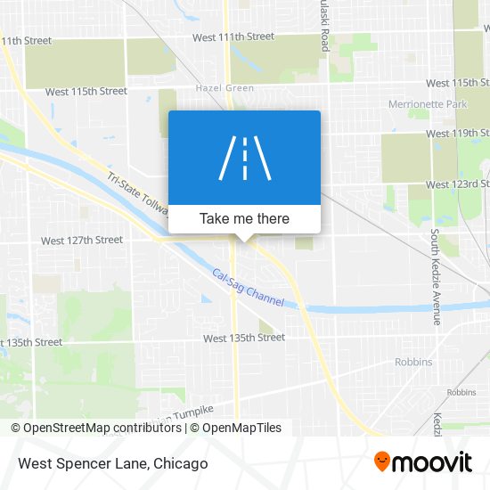 West Spencer Lane map