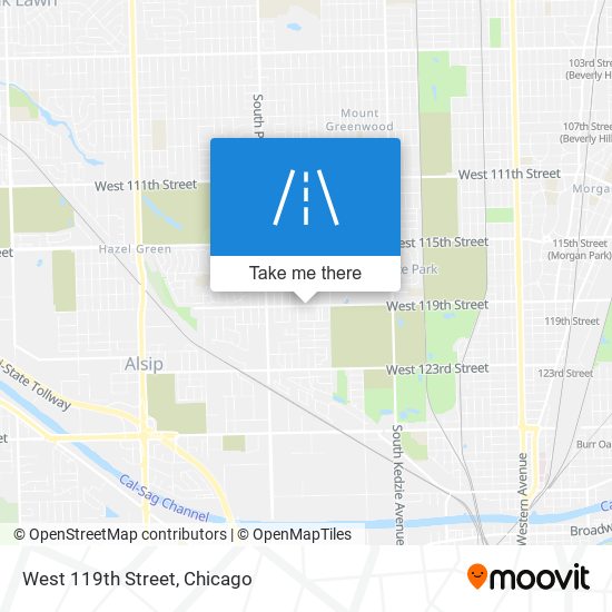 West 119th Street map