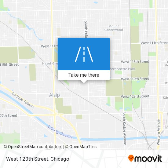 West 120th Street map