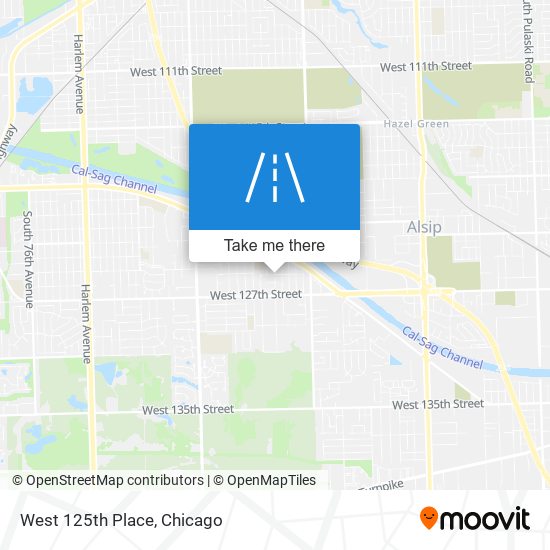 Mapa de West 125th Place