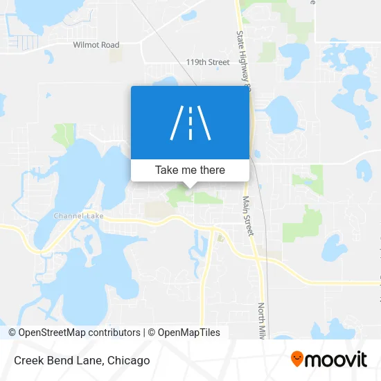 Creek Bend Lane map