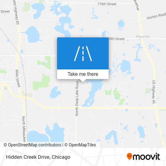 Mapa de Hidden Creek Drive
