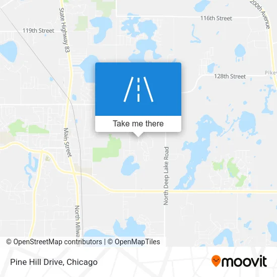 Pine Hill Drive map