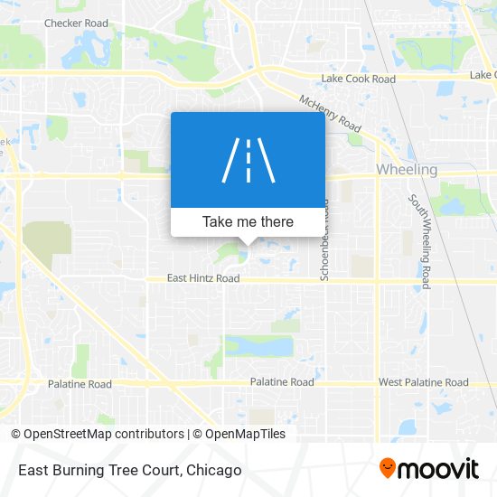 Mapa de East Burning Tree Court