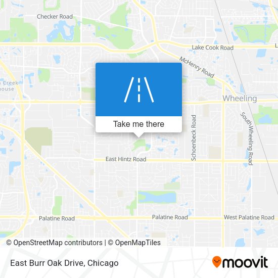 Mapa de East Burr Oak Drive