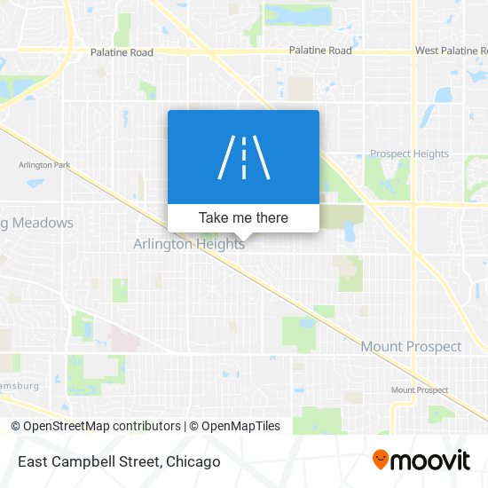 East Campbell Street map