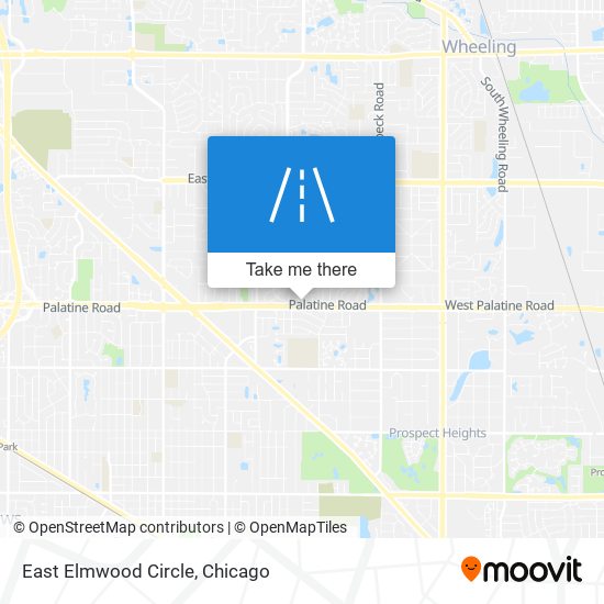 Mapa de East Elmwood Circle