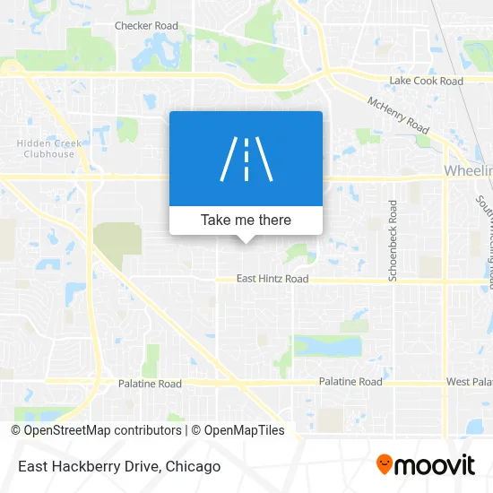 East Hackberry Drive map