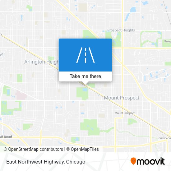 East Northwest Highway map