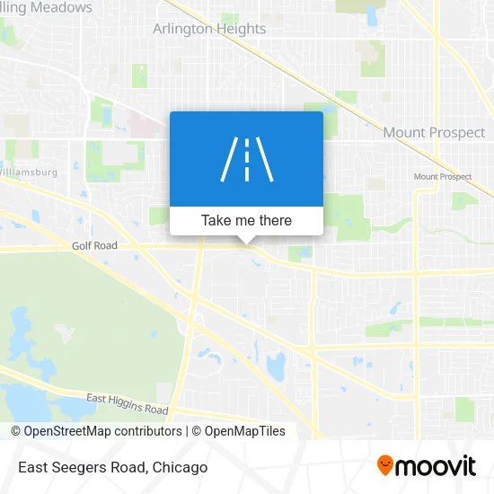 East Seegers Road map