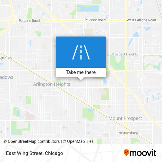 Mapa de East Wing Street