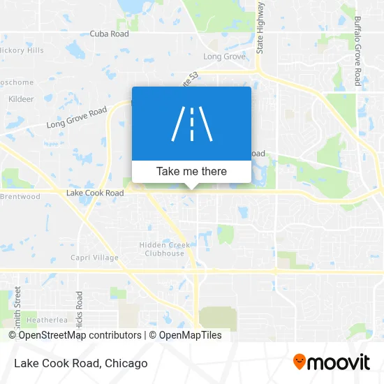 Lake Cook Road map