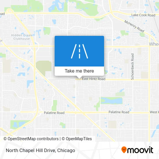 North Chapel Hill Drive map