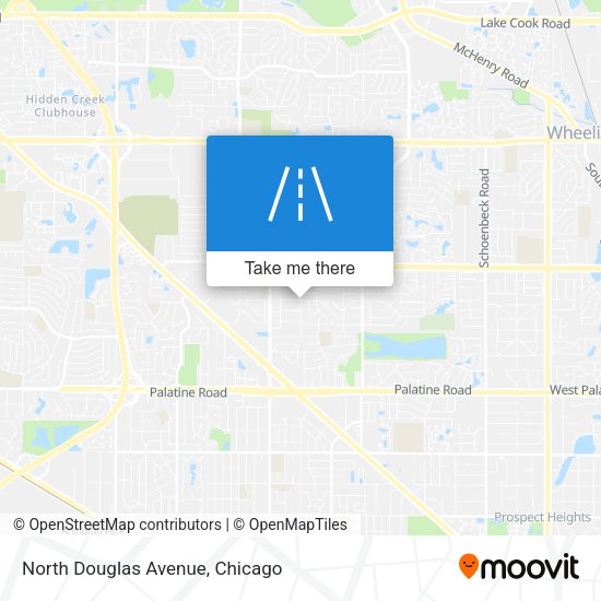 North Douglas Avenue map