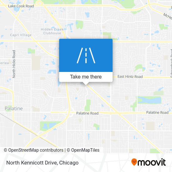 North Kennicott Drive map