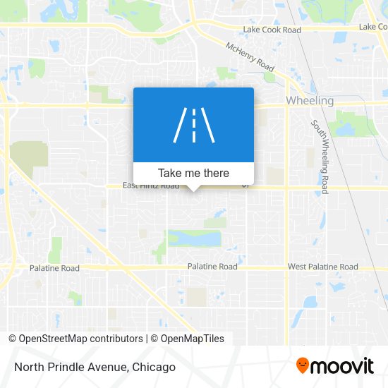 Mapa de North Prindle Avenue