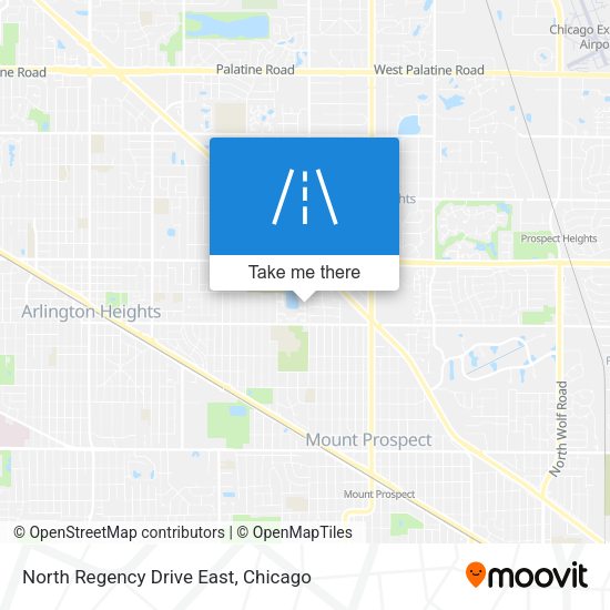 North Regency Drive East map